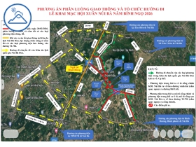 THÔNG BÁO PHÂN LUỒNG GIAO THÔNG LỄ KHAI MẠC HỘI XUÂN NÚI BÀ ĐEN 2026