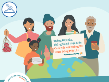 Tháng 7 không nhựa sử dụng một lần.