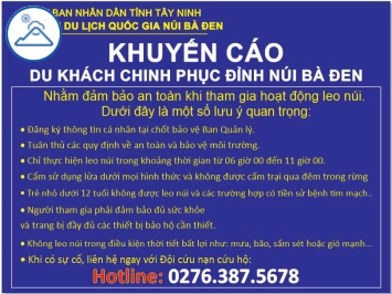 Khuyến cáo leo núi
