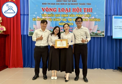 TỔ CHỨC HỘI THI TÌM HIỂU QUY ĐỊNH CỦA PHÁP LUẬT VÀ NGHIỆP VỤ CÔNG TÁC THI ĐUA, KHEN THƯỞNG NĂM 2024